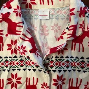 Women’s Hanna Anderson christmas pj top, xs like new